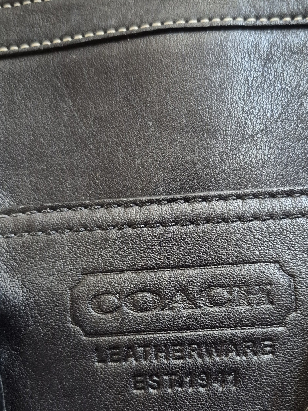 Coach F12343 "Gallery East West" fully zippered Tote/Shoulder Bag W/ Turnlocks - Picture 7 of 16